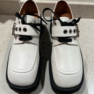 Marni White and Black Platform Shoes